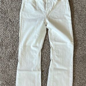 J. Crew Demi-boot Cropped White Jeans
